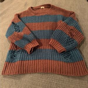 POL Striped Sweater Sz Medium
